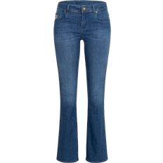 Lois Melrose Leia Teal Mid Rise Flare Jeans - Medium Blue