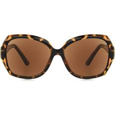 Sunglasses Square Reading Sunglasses in Tortoise with Brown Grant