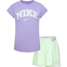 Mädchen - Spandex Sonstige Sets Nike Little Kid's Dri-FIT Prep in Your Step Skort Set - Vapor Green