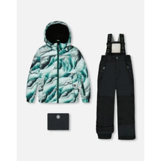 Overalls Children's Clothing Deux par Deux Two Piece Snowsuit Printed Glaciers And Black