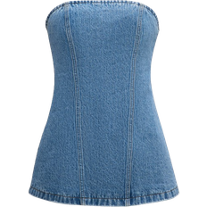 SER.O.YA Christyl Denim Bustier Top - River