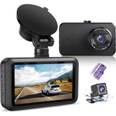 Dash Cam Front and Rear with Card 3?IPS Screen