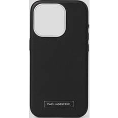 Karl Lagerfeld FW Metal Plate Case with MagSafe for iPhone 16 Pro 6.3 in Black