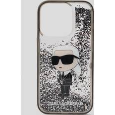 Karl Lagerfeld Mobile Phone Covers Karl Lagerfeld K/ikonik Glitter Iphone 16 Pro Max Case, Woman, Transparent, Size: One size One size