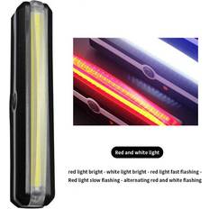 Dechoicelife a-Red White Bicycle Rear Light USB Rechargeable Waterproof MTB Bike Taillight Ciclismo Luz Trasera Bicicleta Bicycle Accessories 300 Lumen