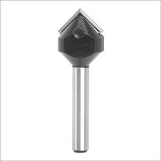 Tlily 1/4Inch Shanks Carbide Spoiler V-Flute 90¡ã Single Flute Ruter Drill Bit End Mill Woodworking Milling Cuttters