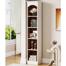 Furniture Tribesigns Tall Narrow 5-Tier Cube Book Shelf