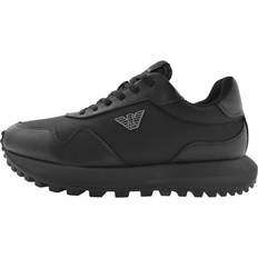 Armani Emporio Logo Trainers Black