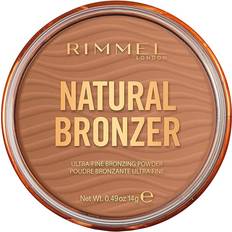 Rimmel LONDON Natural Bronzer Silky Smooth & Ultra-Fine Bronzing Powder Sunkissed Look Mimicking Natural Tan 002 Sunbronze 14g