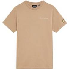 Beige Tops Lyle & Scott And Kids Embroidered T-Shirt Tan 12/13 y