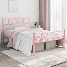 Yaheetech Bed Frame Pink Single