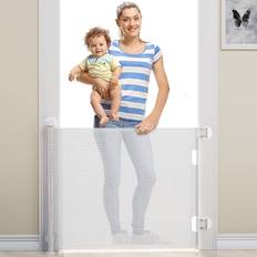 Child Safety Shein Retractable Baby Gates Mesh Child Gate Suitable For Kids Or Pets Easy Install With NoDrilling And Drilling Installation Modes Suitable For Doorways S