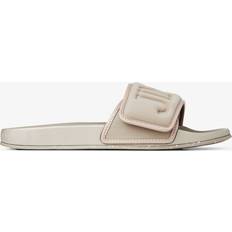 Jimmy Choo Sliders, Male, Beige, Cozy Home Slippers for Ultimate Comfort