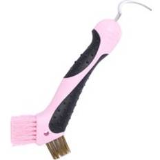 Horse Hoof Pick With Brush - Rose