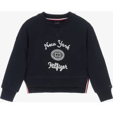 Tommy Hilfiger Oberteile Tommy Hilfiger Girls Navy Blue Beaded Cotton Sweatshirt