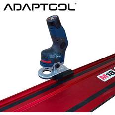 Bosch gkf-12v-8 router guide rail adaptor for milwaukee m18 guide rail
