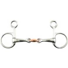 Acero inoxidable Aseo y cuidado Bocado de caballo Baucher con pastilla de cobre Premier Equine Hanging Argenté