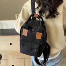 Shein Simple Solid Color Mini Backpack Women Shoulder Bag