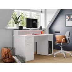 Gaming desk white Flair Power Z Compact Gaming Desk - White - One
