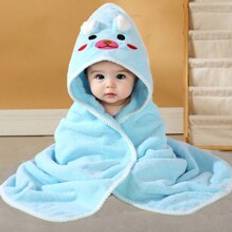 1pc Baby Bath Towel, Size 80*80cm, Hooded Design, Made Of Soft & Absorbent Polyester Fiber Material, Ideal For Bathroom, Stroller And Nap Time