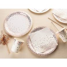 Rose Gold Disposable Plates Shein Rose Gold Party Supplies Inch Paper Plates In Pack