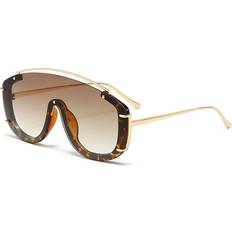 Sunglasses Dinamr StyleE One Piece Oversized Colorful Metal Frame Stylish Outdoor Modern