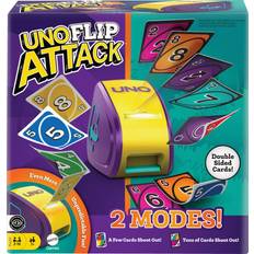 Board Games Mattel Mattel Games UNO Flip Attack Card Game for Kids, Adults & Family Combines UNO Flip and UNO Attack in one Great Game