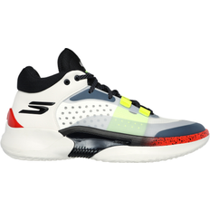 Skechers Men Basketball Shoes Skechers Men's SKX RESAGRIP Basketball White/Black/Orange Synthetic/Textile/Metal Hyper Burst