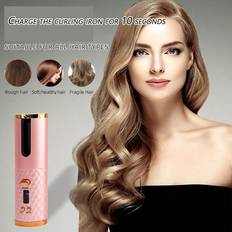 Cordless hair curler Shein Automatic Curling Iron Cordless Auto Hair Curler Ceramic Rotating Hair Curler With