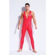 Hot Sexy Male Latex Pvc Jumpsuit Zentai Costume Men Black Shiny Leather Catsuit Zipper Open Crotch Club Stage Playsuit C Hot Sexy Male Latex Pvc Jumpsuit Zentai Costume Men Black Shiny Leather Catsuit Zipper Open Crotch Club Stage Playsuit Clothes