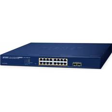 Planet 16-Port 10/100/1000T 802.3at