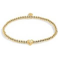 Brass Bracelets Joma Jewellery LITTLE HAPPY BIRTHDAY Gold Plated Bracelet 17.5cm stretch, One Colour, Women