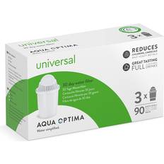 Aqua Optima Universal Water Filter Cartridges Classic Style White 3 pack