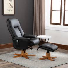 Homcom 10 Point Massage Chair PU Leather Black