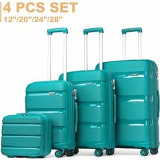 Polypropylene Suitcase Sets Shein Piece Luggage Set Case In Bright Polypropylene With TSA Lock