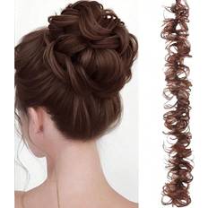 Hair Buns Shein Messy Twisted Ponytail Hair Extension With Synthetic Wavy Updo Bun