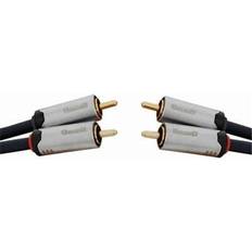Concord high quality 2 rca plug to plug cable 0.5m hard gold plated contacts
