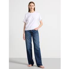 Lindex Trouser Denim Sia Dk - Blue