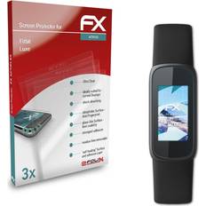 atFoliX 3x screen protector for fitbit luxe protective film clear&flexible