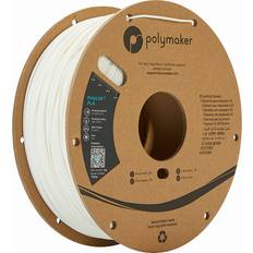 White Filaments Polymaker PLA Filament 1.75mm White PLA Filament, 1kg High Rigidity White Filament Cardboard Spool PLA White 3D Printer Filament 1.75mm, Print with Most 3D Printers Using 3D Filament