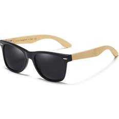 Duco polarised sunglasses handmade light wooden temple