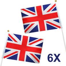 Best Flags & Accessories Trixes Union jack flag x6 royal party england king ii