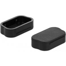 Støvdække For Sub-D 9 Sub-D 15 Male 10 Pieces Black