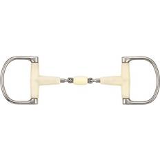 Équitation SOYO Mors verdum pour cheval double articulation rouleau Happy mouth racing Blanc