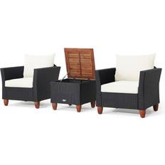 Costway 3 Pieces Outdoor Lounge Set