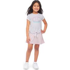 Champion Little Girls' T-Shirt & Skort Set Bright White