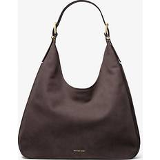 Michael Kors Bruna Väskor Michael Kors LG Hobo Axelväska Large Nubuck Hobo Shoulder Bag - Brun