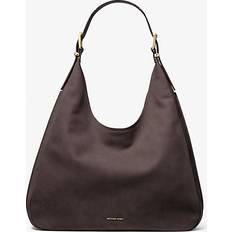 Michael Kors Natural Bags Michael Kors Nolita Large Suede Hobo Shoulder Bag