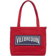 Rojo Bolsos de compras Vilebrequin Canvas Marine Unisex Beach Bag Bretbag Red Size OSFA