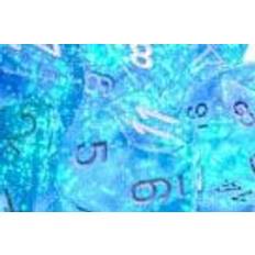 Chessex Borealis 16mm d6 Sky Blue/ white Luminary Dice Block 12 dice